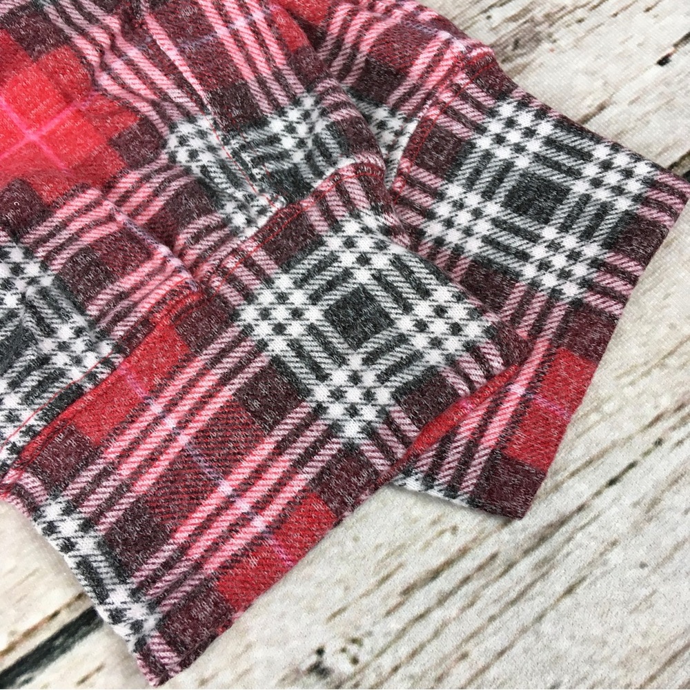 NWT PINK Victoria’s Secret Large Cozy Sleep Jogger Plaid Pajama Pants Joggers VS - Picture 5 of 7